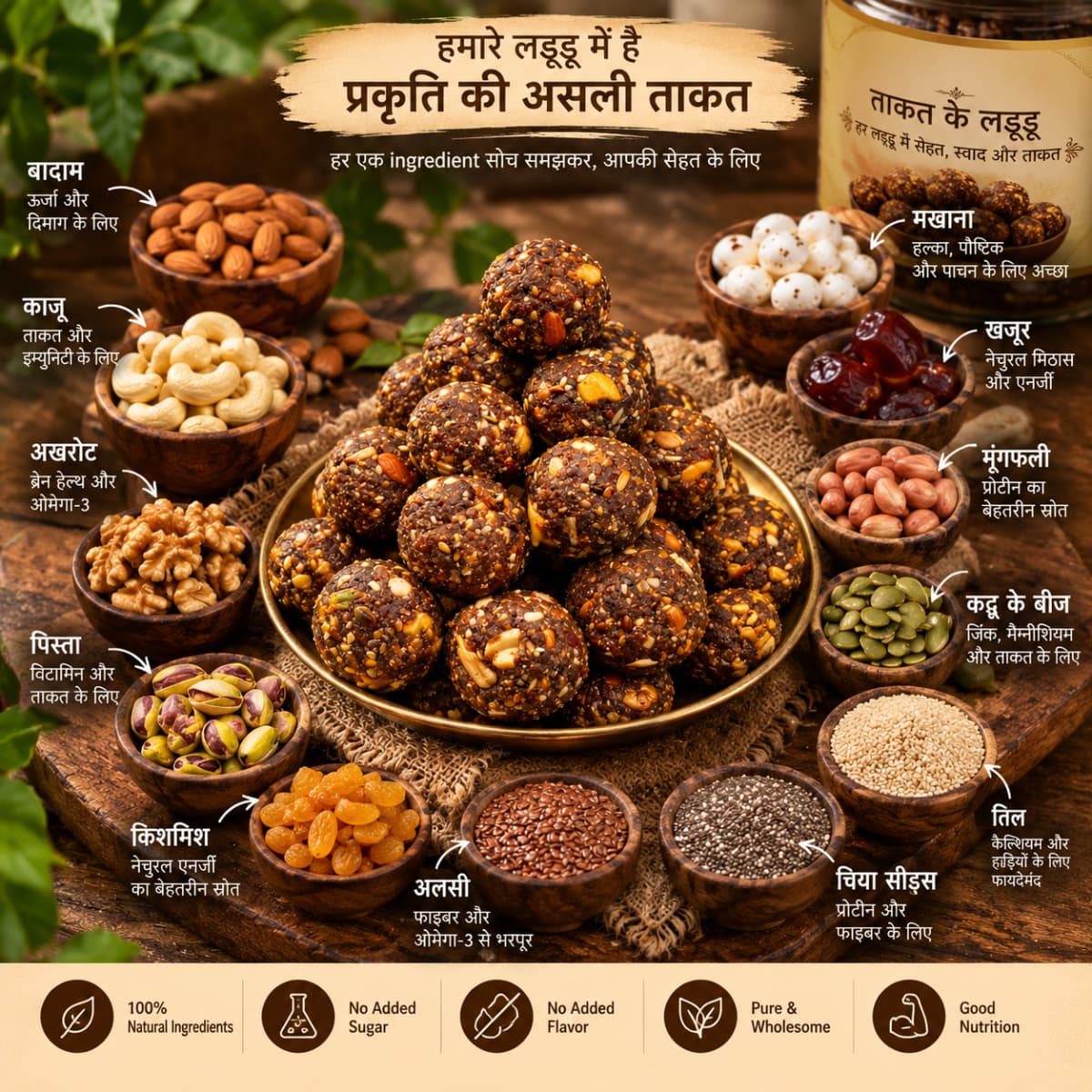 Takat Ke Laddu | Premium Dry Fruit Laddu | LakhaSwad